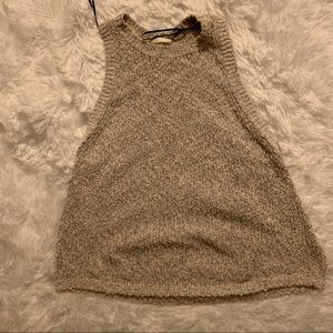 H&M cream knitted shirt.